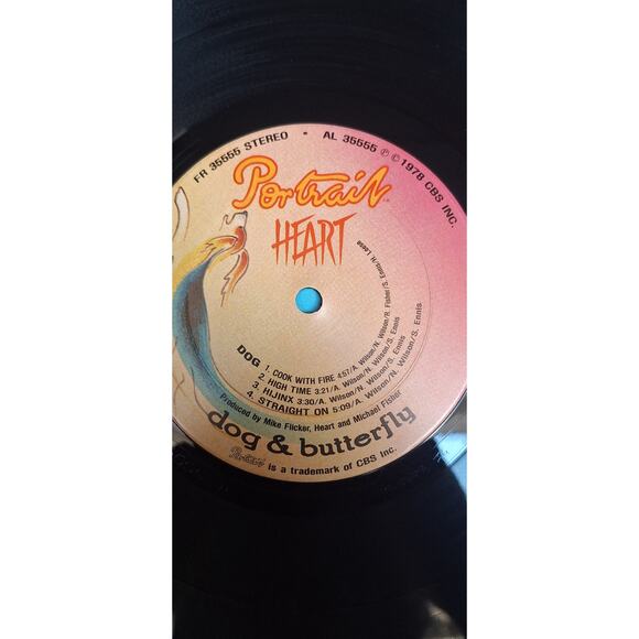 Original Heart- Dog & Butterfly Vinyl LP Orig Record VG+/VG+ plays excellent! - Picture 6 of 12